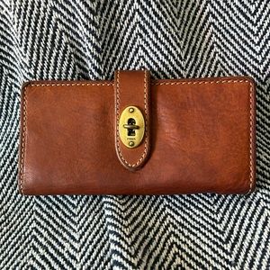 Fossil Wallet Soft Tan Leather